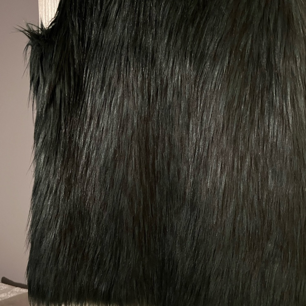 Romeo+Juliet Faux Fur  vest dark green